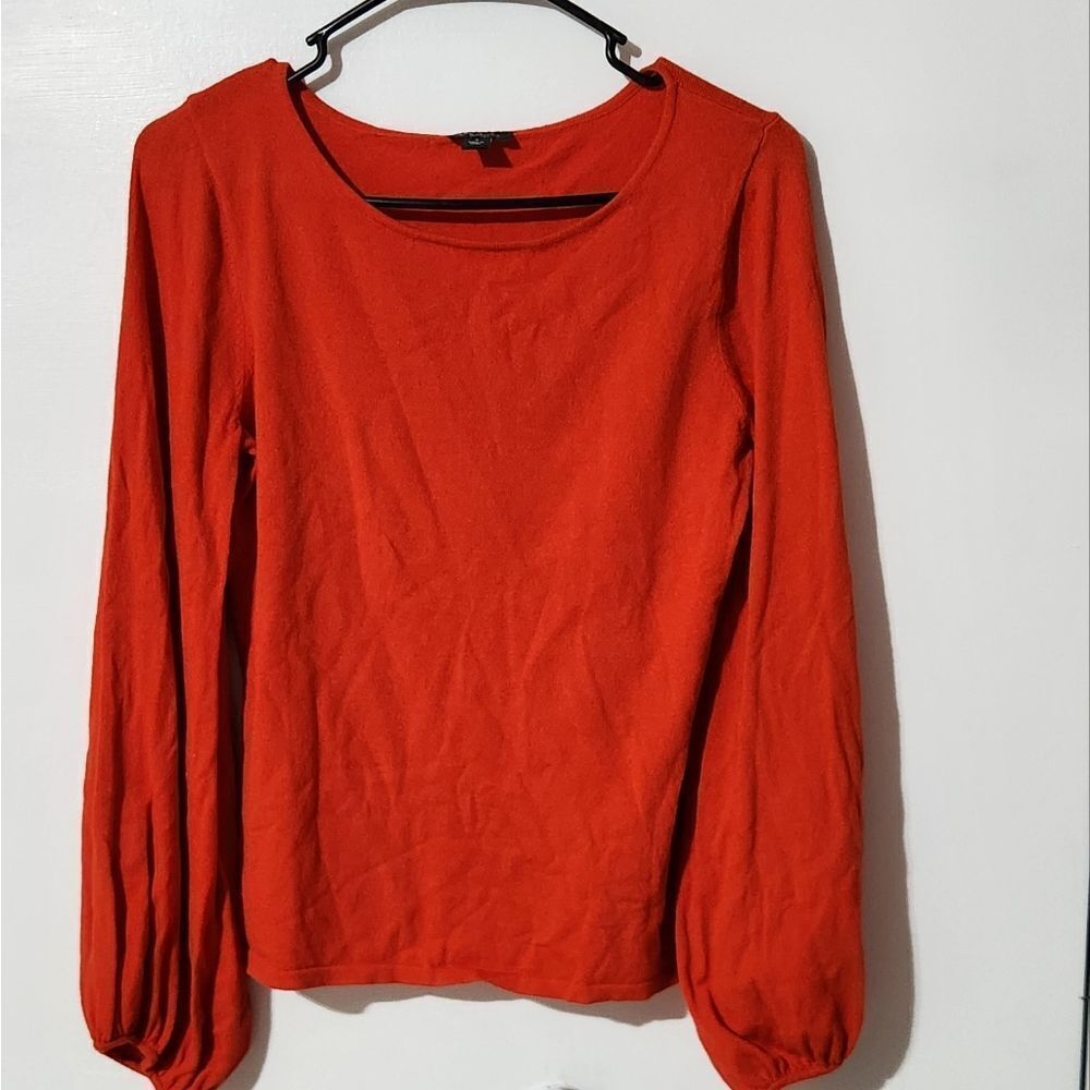 Ann Taylor factory puff long sleeves pullover